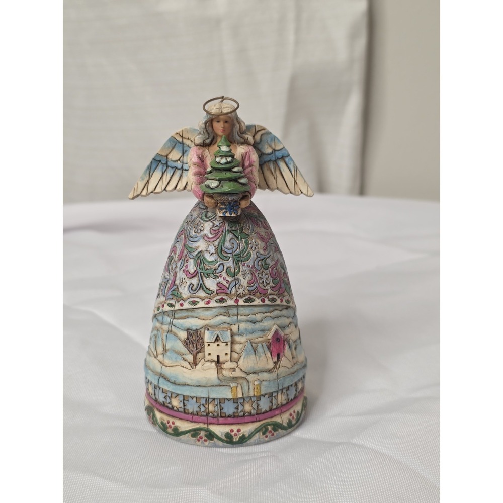 Jim Shore Four Seasons Angel Winter "Landscape Sleeps" Mini Figurine 2006